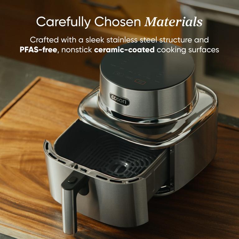 COSORI Iconic Stainless Steel 6.5 Qt Smart Air Fryer - Vesync Store