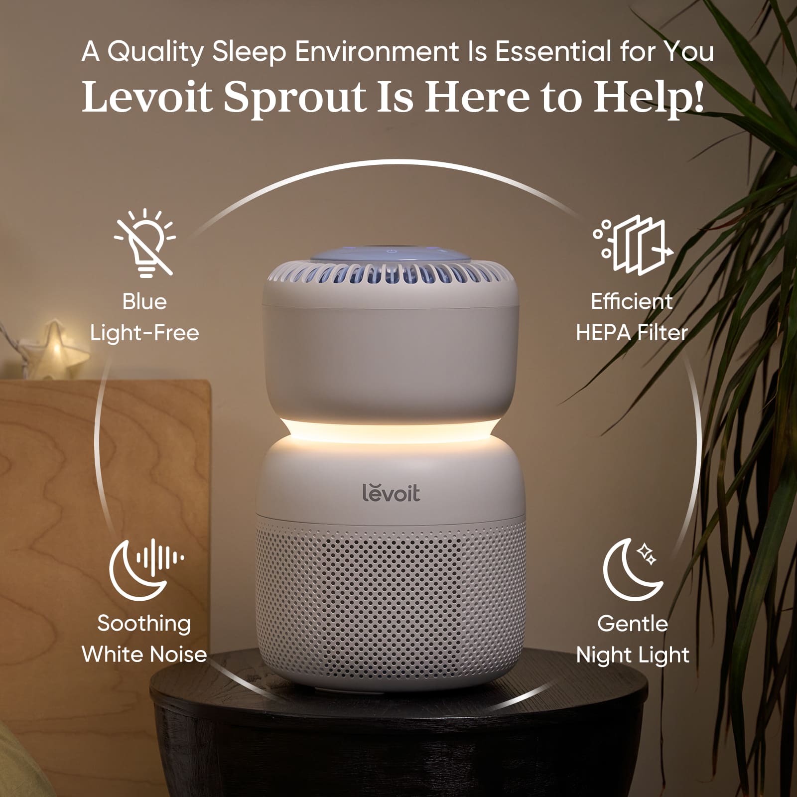 Levoit Sprout Air Purifier Extra Filter Combo