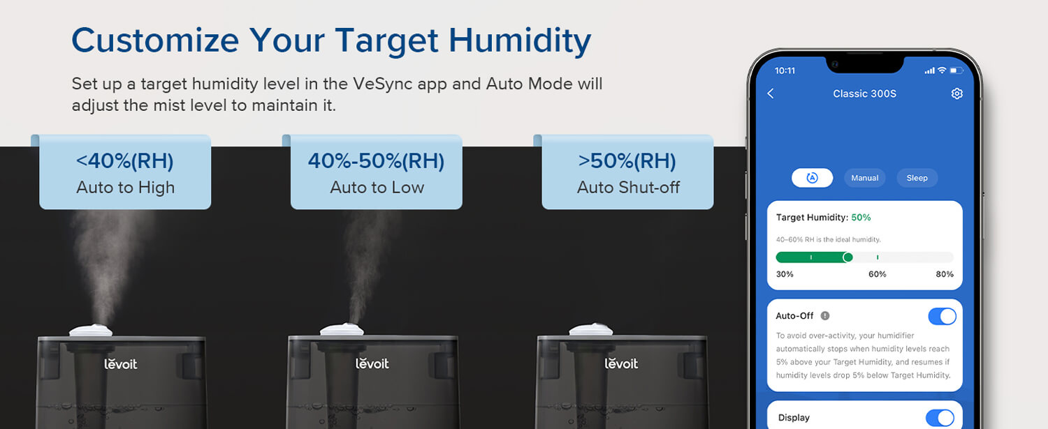 Customize Your Target Humidity