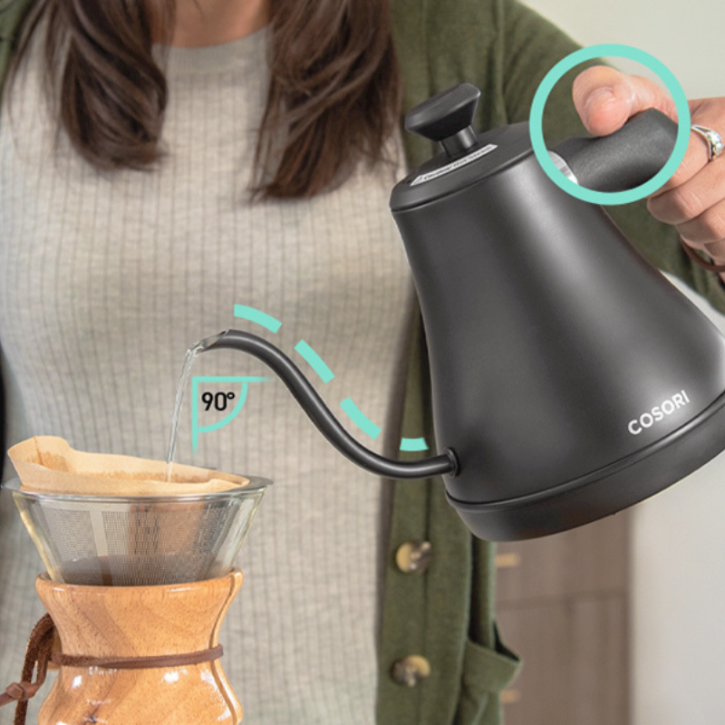 COSORI グースネック電気ケトル Bluetooth Amazon.com: COSORI Electric Gooseneck Kettle Smart Bluetooth with