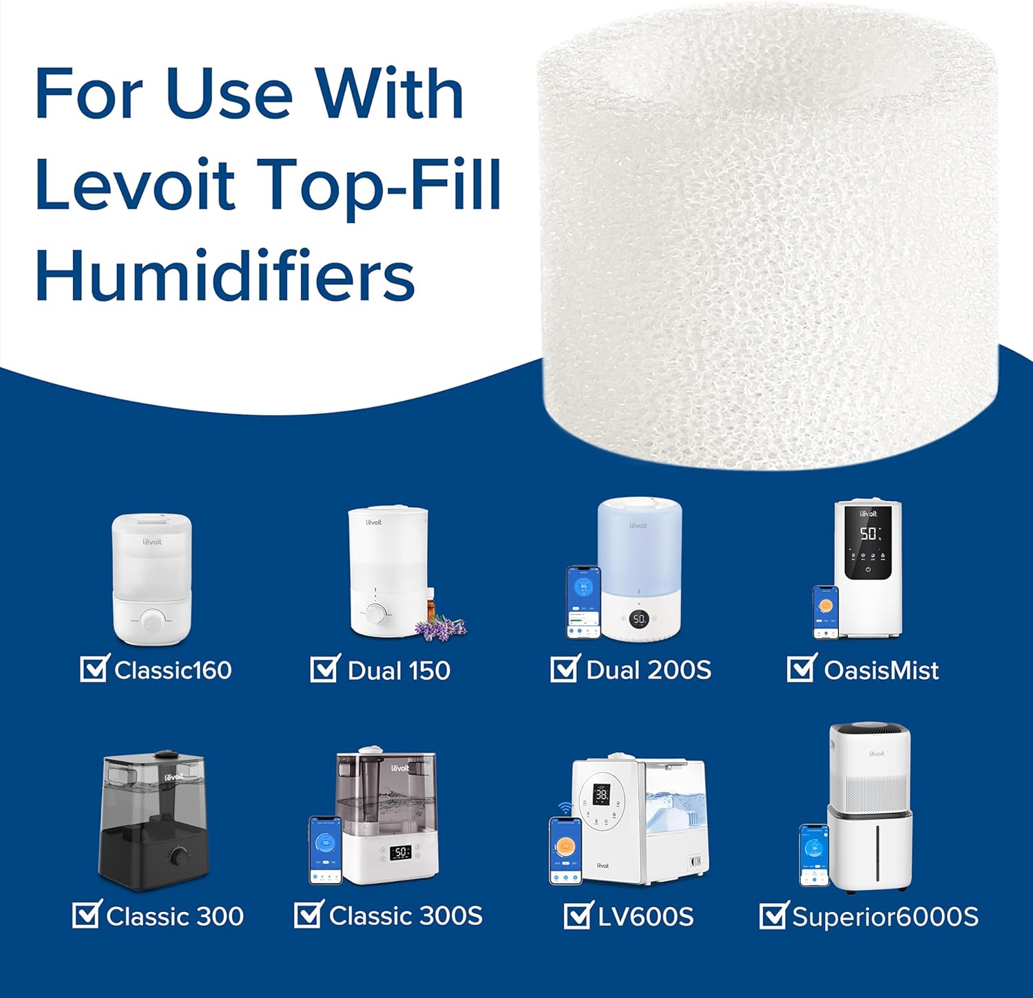 Levoit Humidifier Replacement Filters and Pads