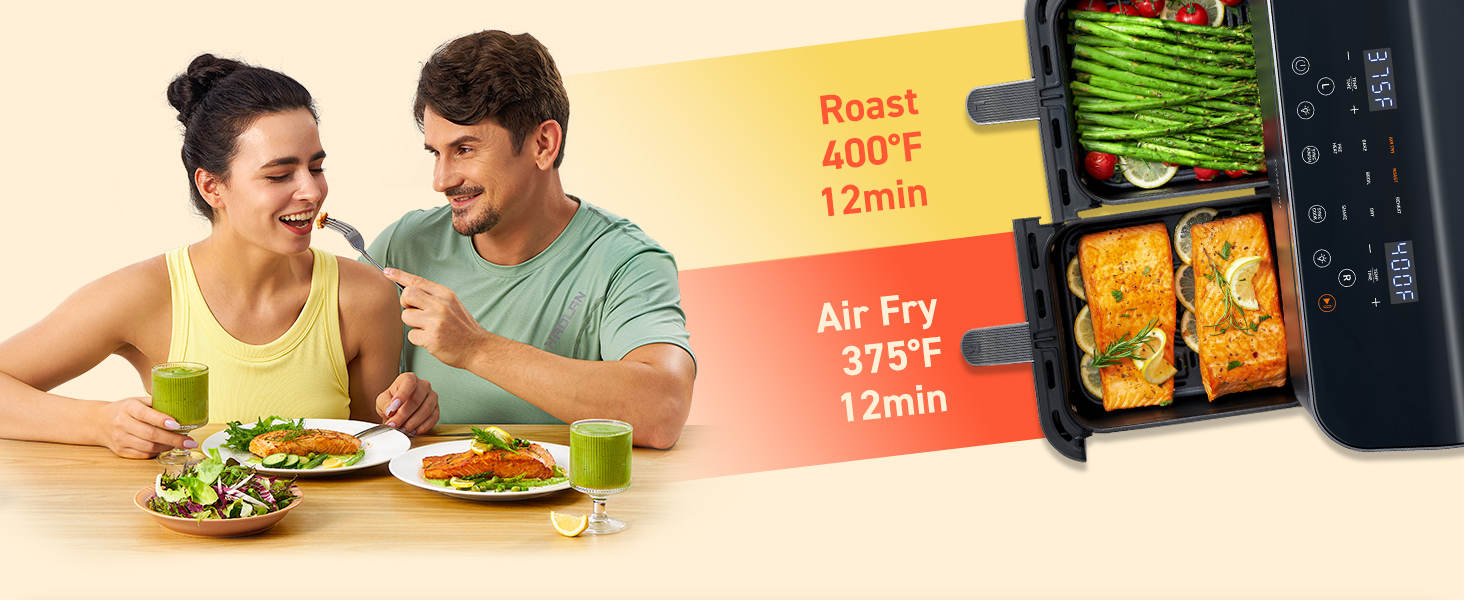 COSORI Dual Basket 9.0 Quart Air Fryer Listing 3