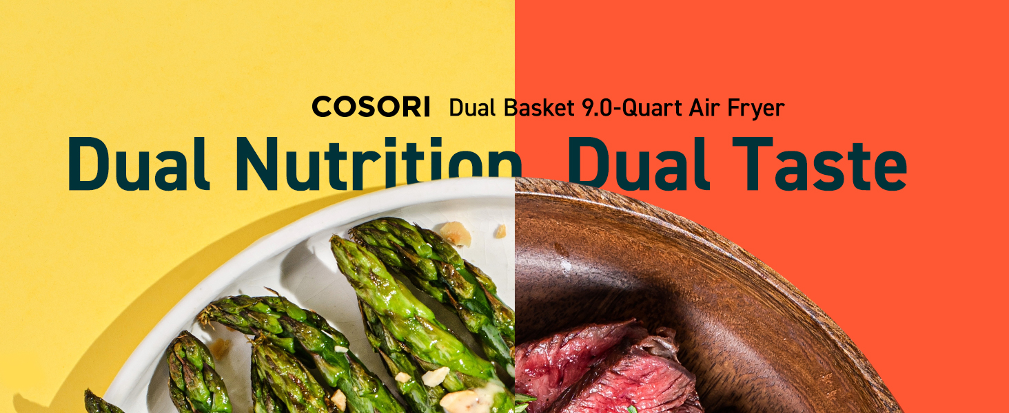 COSORI Dual Basket 9.0 Quart Air Fryer Listing 1
