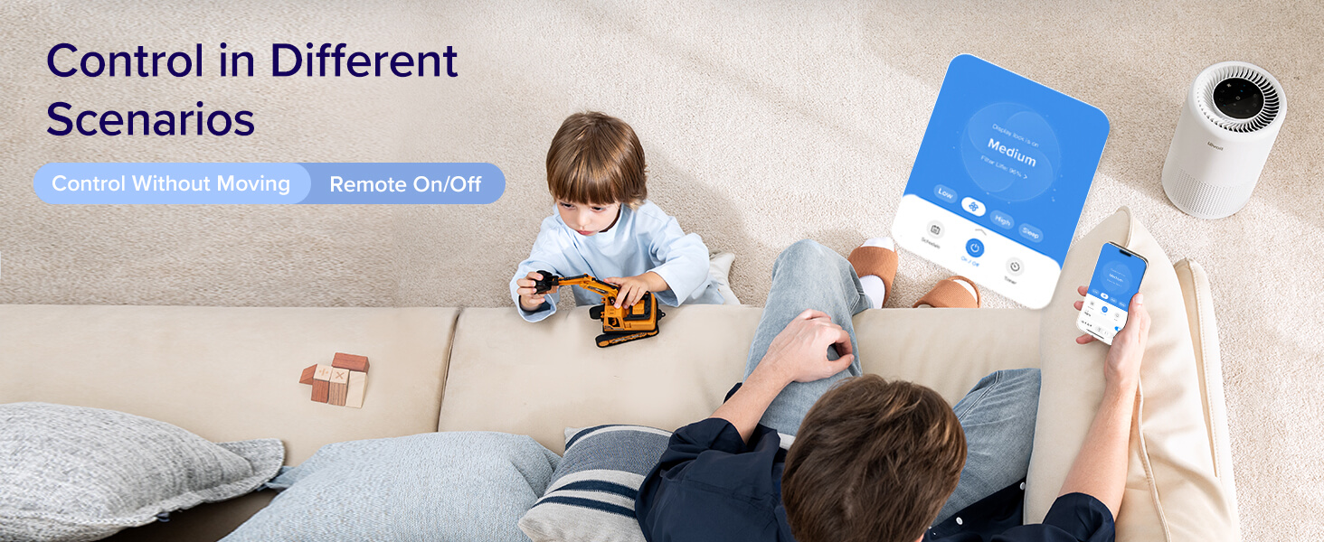 Levoit Core 200S Smart Air Purifier app control