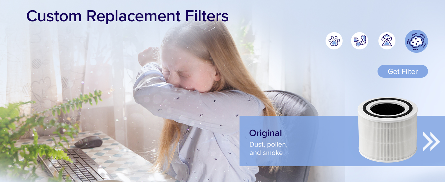Levoit Core 300S air purifier Replacement Filter Original PC 5
