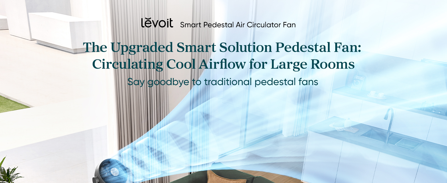 Levoit Smart Pedestal Circulator Fan detail 1