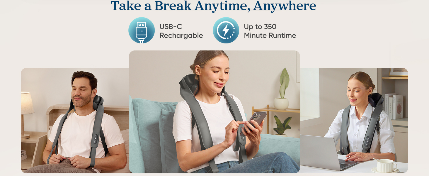 Etekcity Cadeo Cordless Neck and Shoulder Massager PC 5