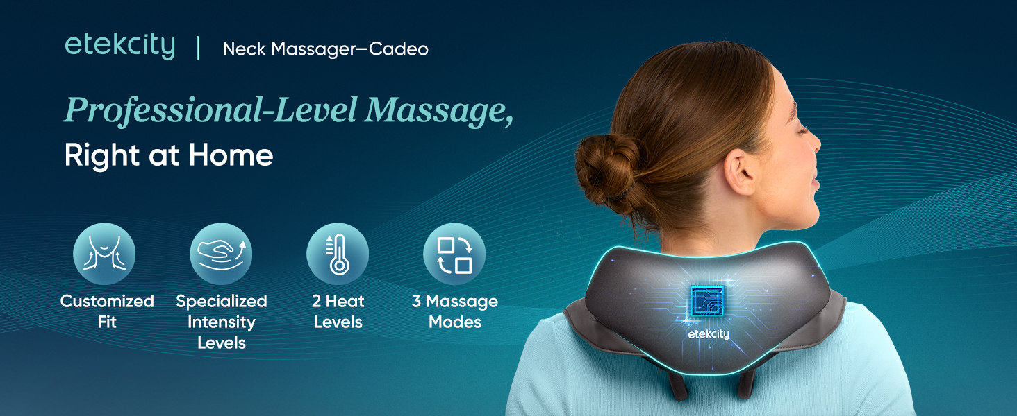 Etekcity Cadeo Cordless Neck and Shoulder Massager PC 1