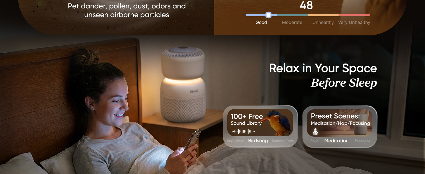 Levoit Sprout hepa air purifier pc  7 