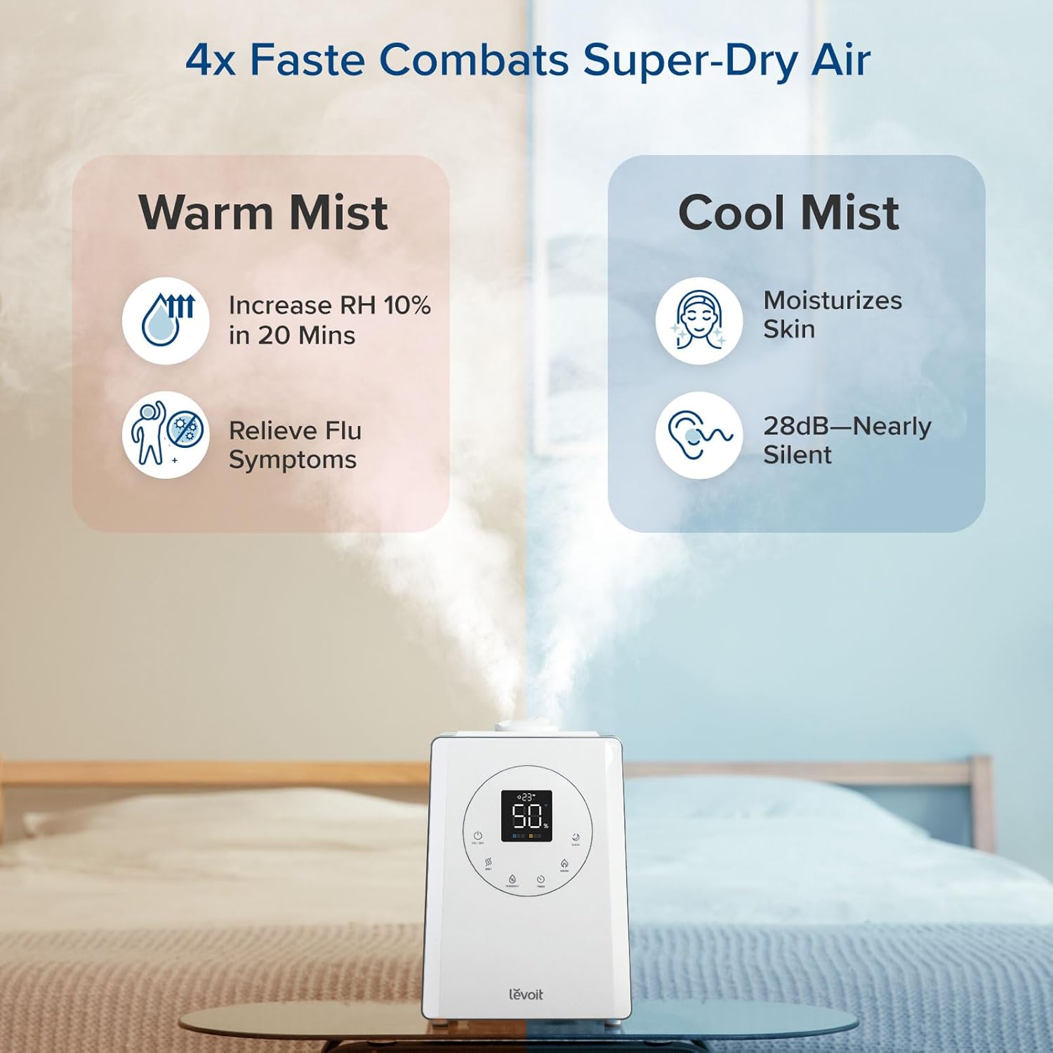 Levoit LV600S Smart Warm & Cool Mist Ultrasonic Humidifier