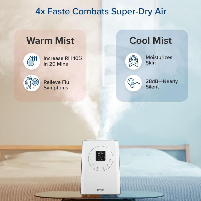 Levoit LV600S Smart Warm & Cool Mist Ultrasonic Humidifier