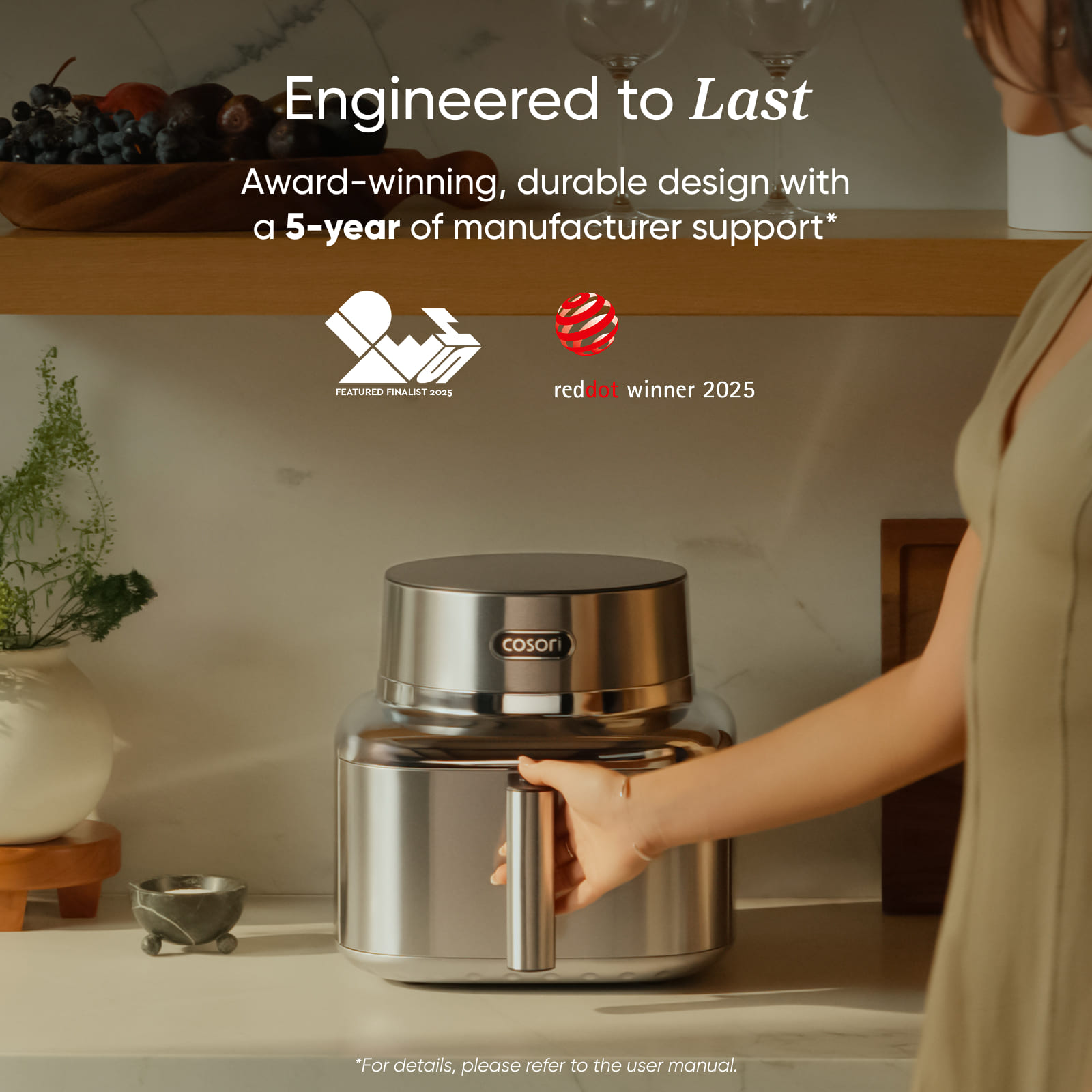 COSORI Iconic™ 6.5-Quart Smart Air Fryer