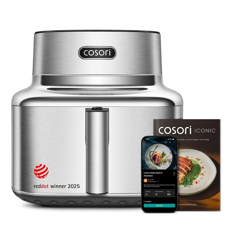 COSORI Iconic Stainless Steel 6.5 Qt Smart Air Fryer - Vesync Store