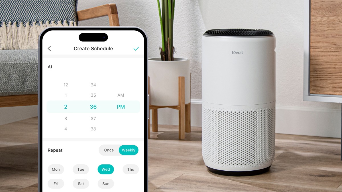 VeSync app customizing your air purifier schedule