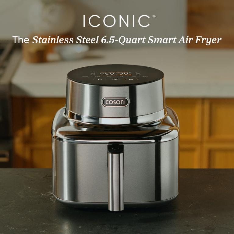 COSORI Iconic Stainless Steel 6.5 Qt Smart Air Fryer - Vesync Store