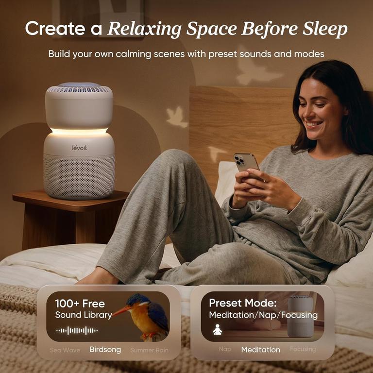 Levoit Sprout Air Purifier for Baby with White Noise - VeSync US